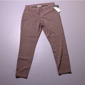 NWT Utopia by HUE Womens Ankle Pants Jeggings Women's Large Taupe UT19678